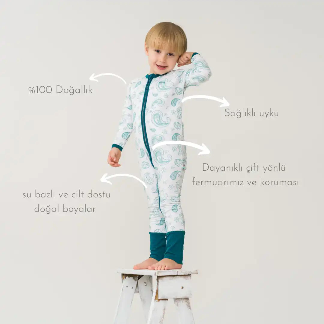 KidZee 1.0 TOG Bloom Zee-Suit Patikli Uyku Tulumu