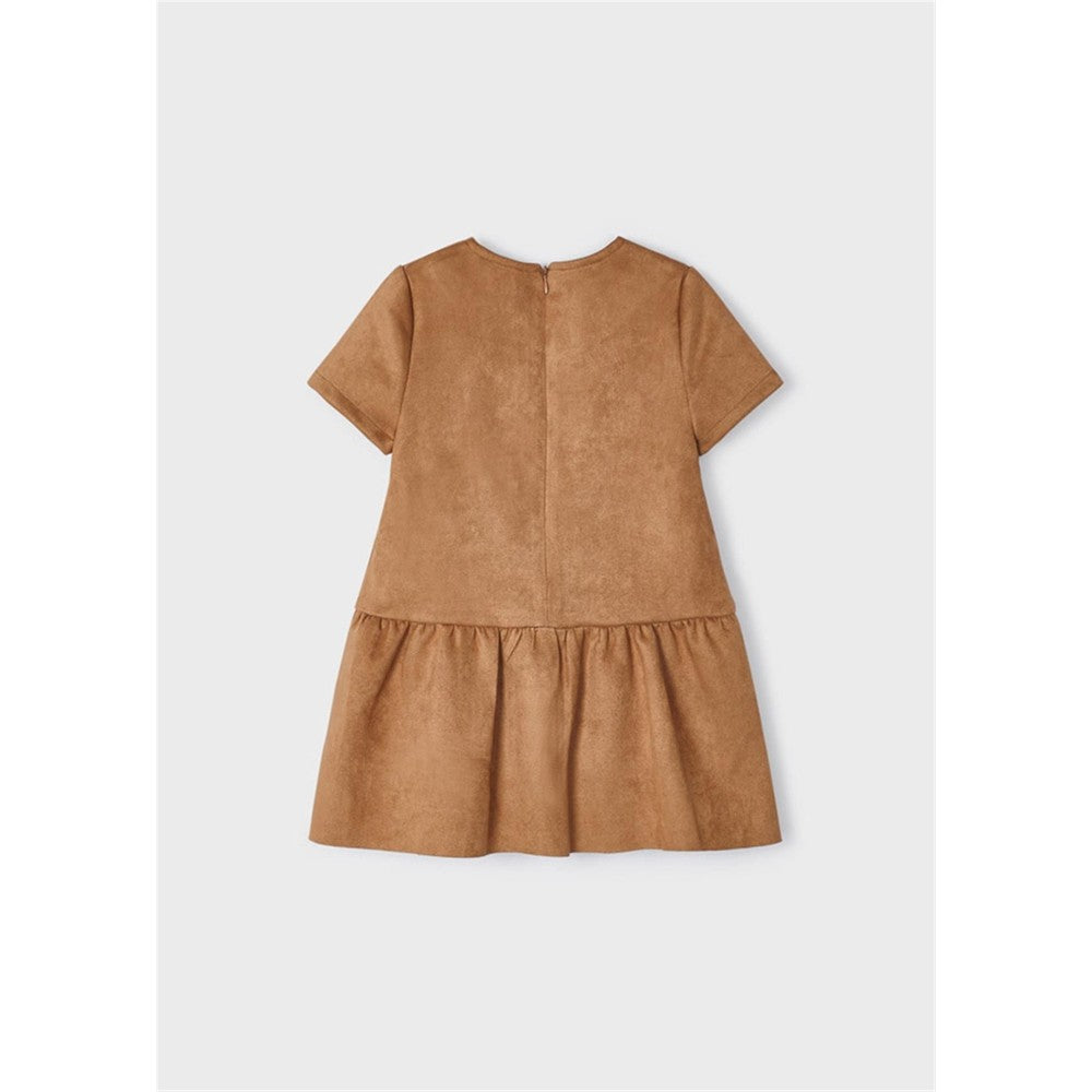 Mayoral Kız Çocuk Süet Elbise Kahverengi