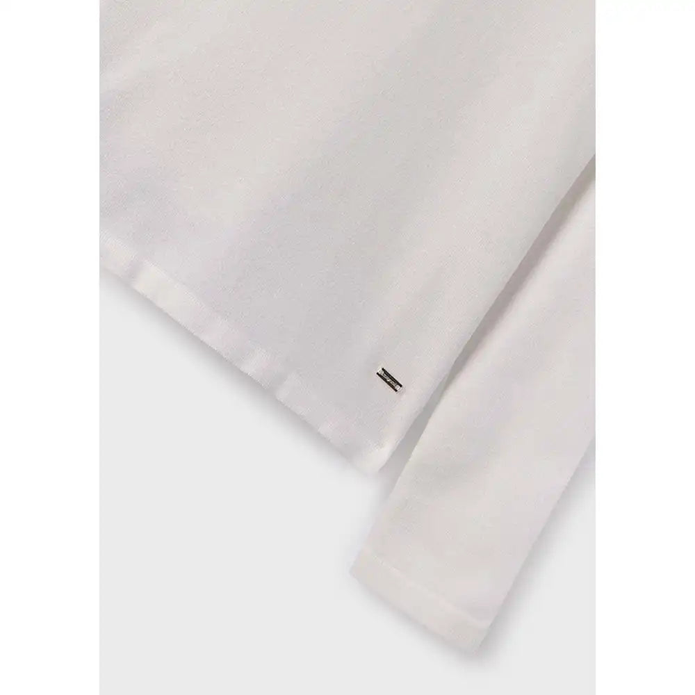 Mayoral Kız Çocuk Balıkçı Yaka Kazak Beyaz