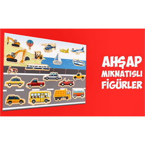 Rossie Ahşap Mıknatıslı Trafik Oyun Seti