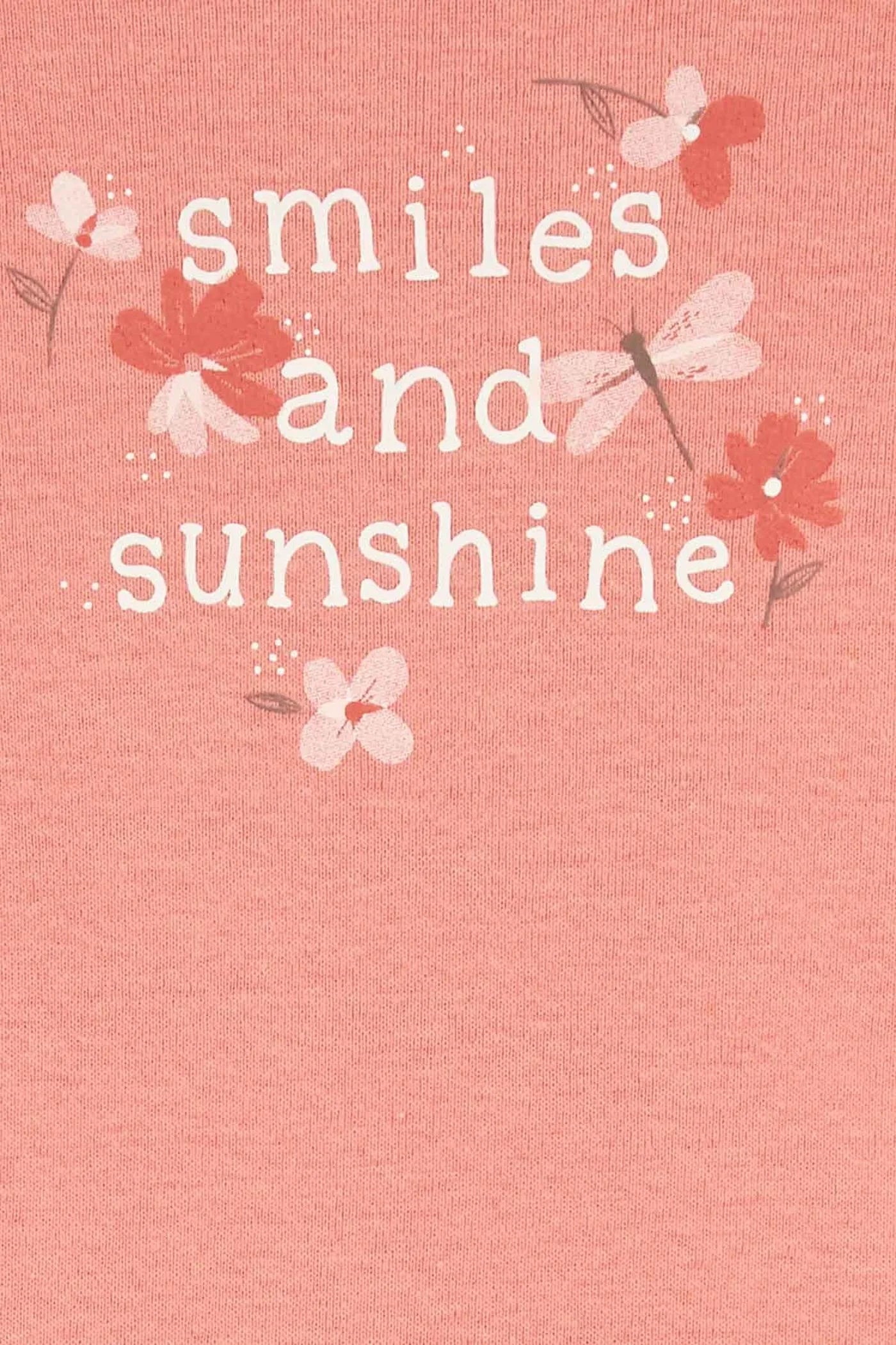 Carter's Kız Bebek Beşli Kısa Kollu Body Pembe