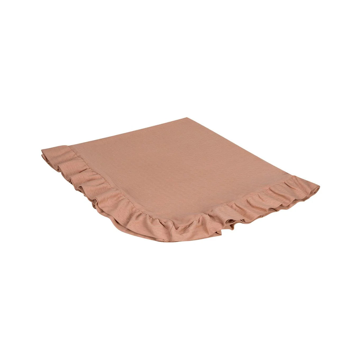 Antebies Klasik Jakar Fırfırlı Battaniye Pembe