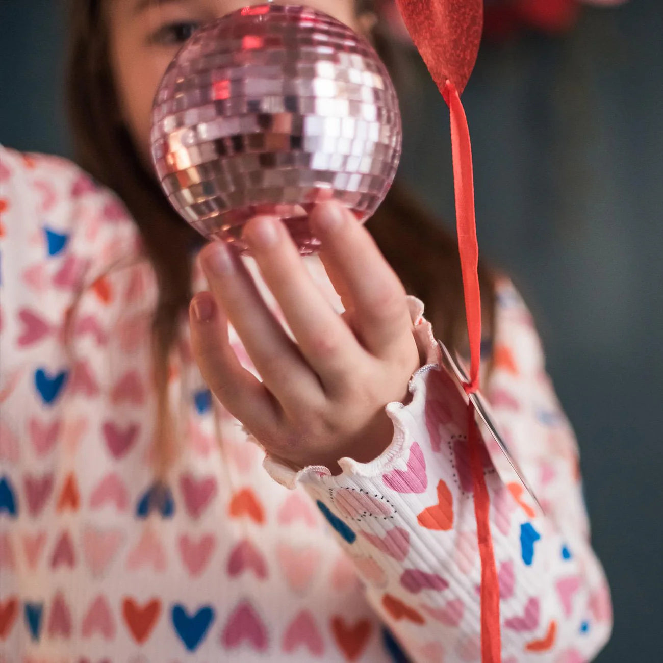 Antebies Uzun Kollu Pijama Takımı Kalp