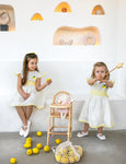 Krea The Label Keten Elbise Limon Sarı