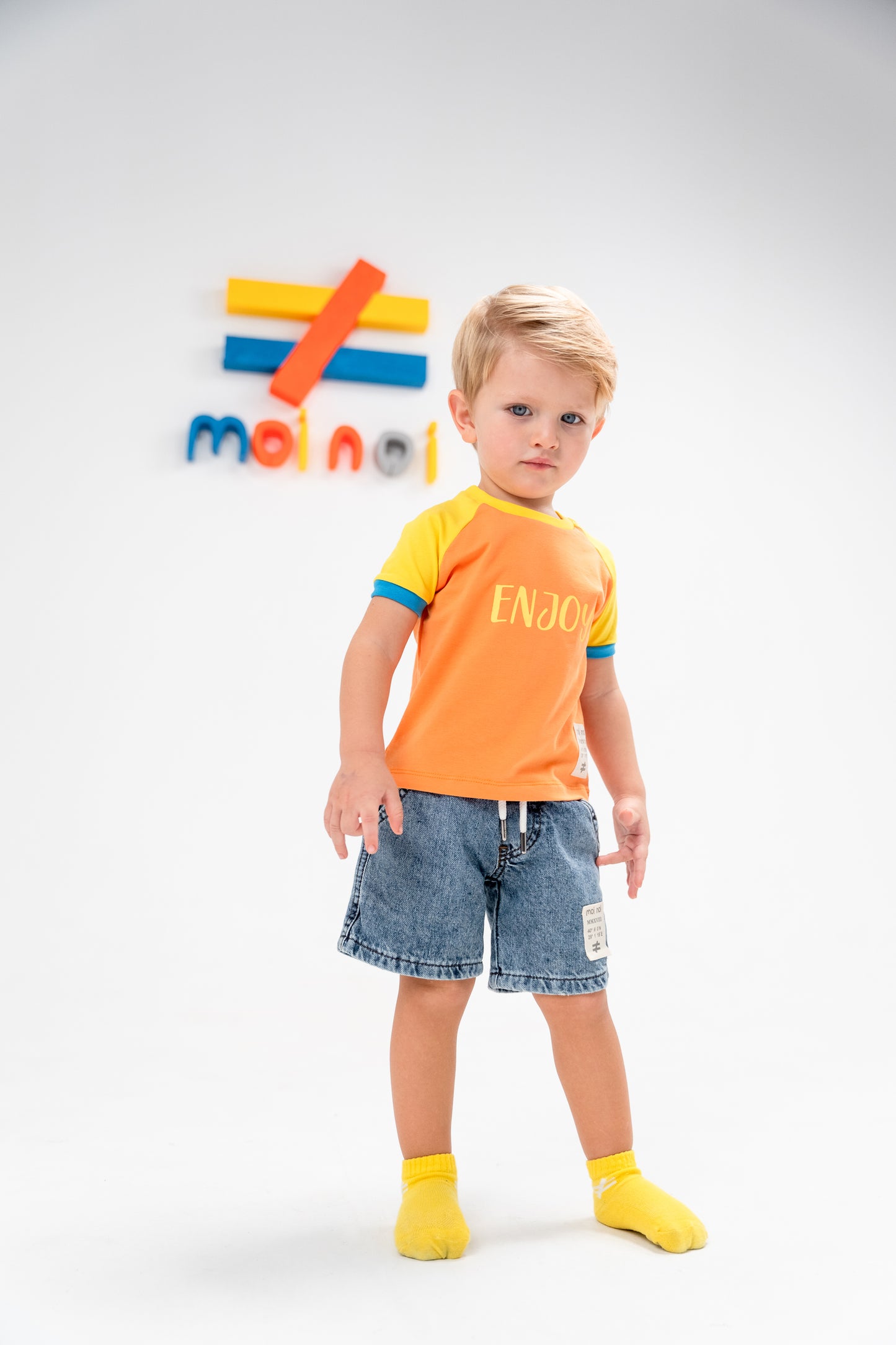 Moi Noi Tshirt Enjoy Mavi