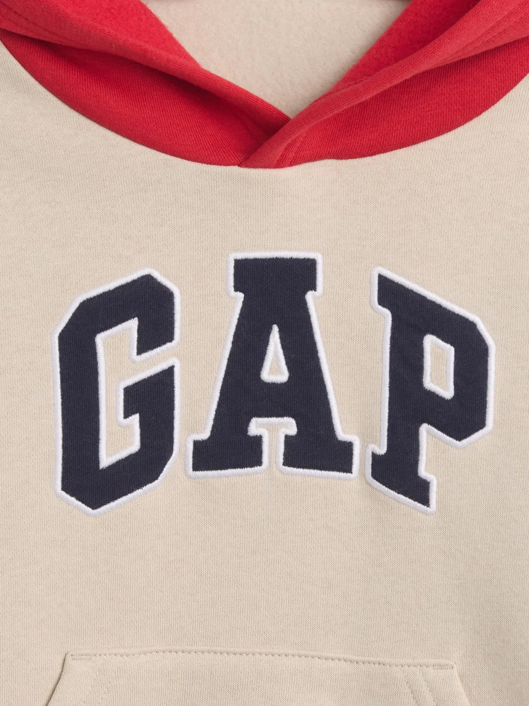 Gap Erkek Bebek Relaxed Colorblock Logo Sweatshirt Bej