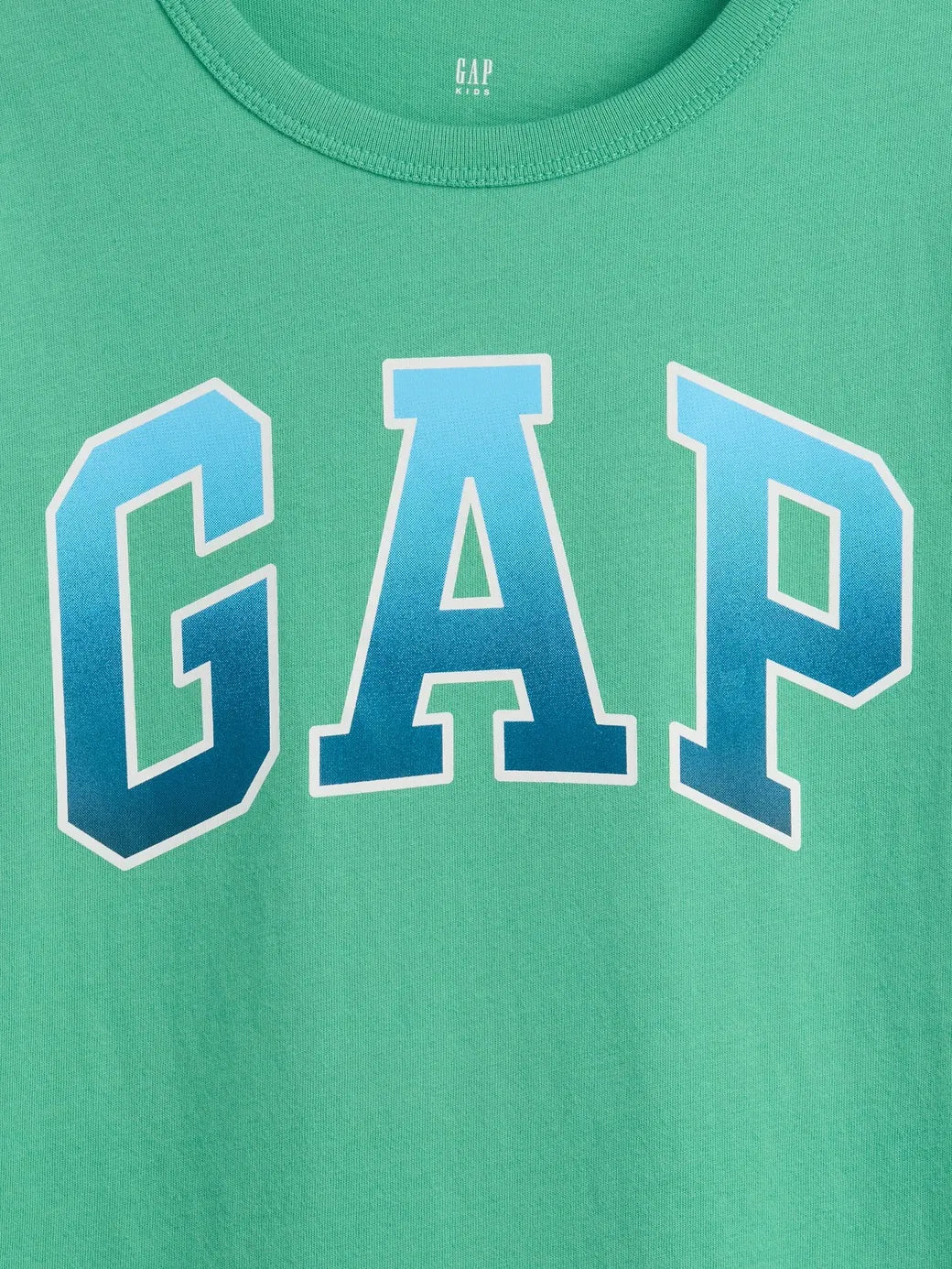 Gap Erkek Çocuk Kısa Kol Logo Tshirt Açık Yeşil