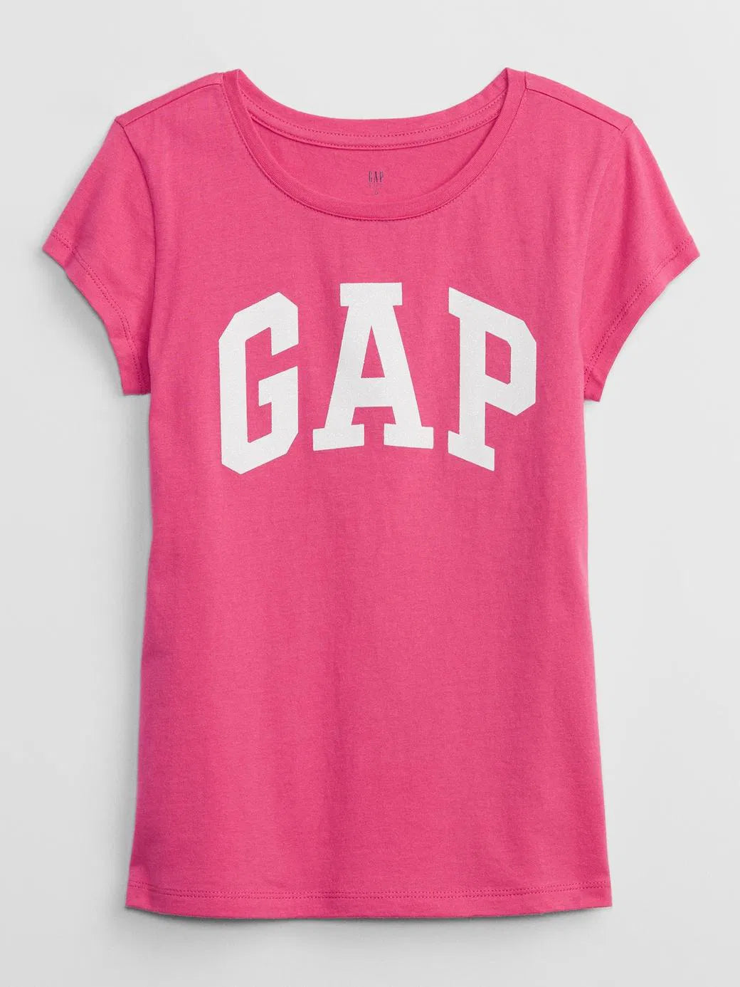 Gap Kız Çocuk Logo Kısa Kol Tshirt Koyu Pembe