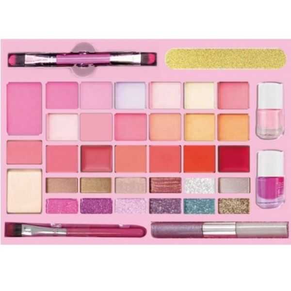 Girabrilla Işıltılı Bavul Makyaj Çantası