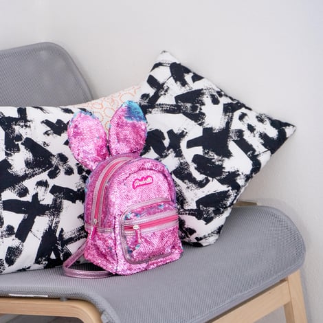 Girabrilla Payetli Sırt Çantası Tavşan Beyaz