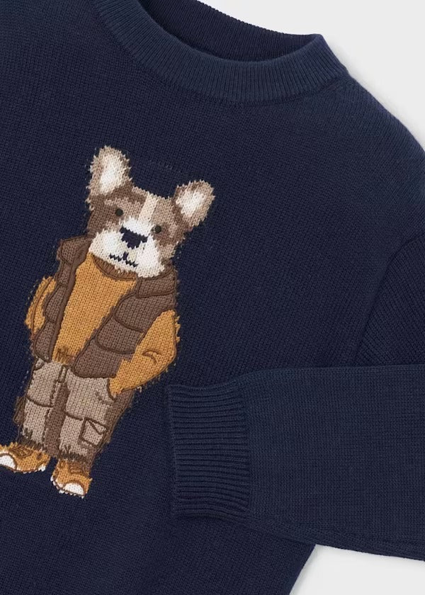 Mayoral Erkek Çocuk Kazak Lacivert Desenli