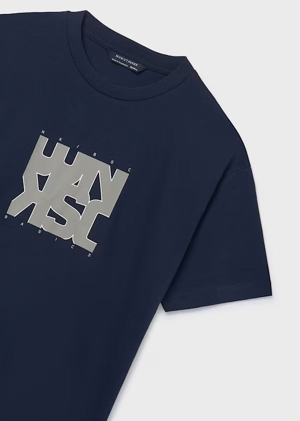 Mayoral Erkek Çocuk Kısa Kol Tshirt Baskılı Lacivert