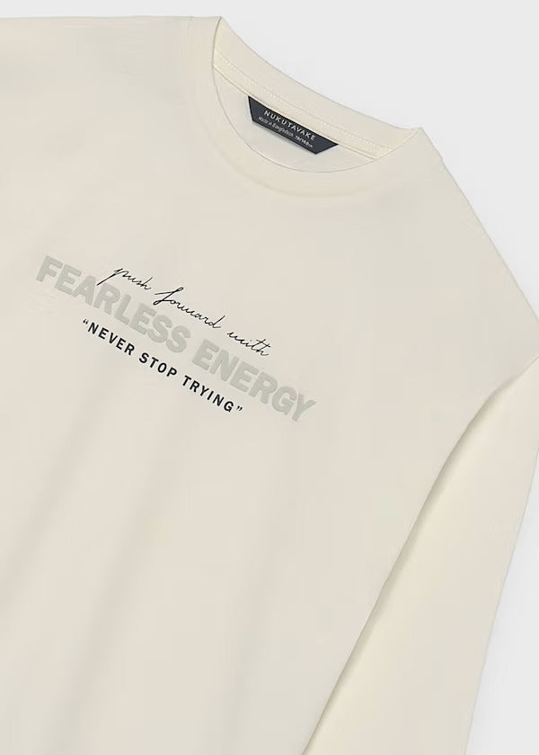 Mayoral Erkek Çocuk Uzun Kol Tshirt Krem 7050