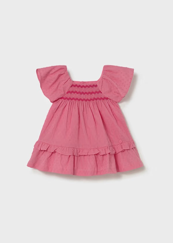 Mayoral Kız Bebek Elbise Volanlı Pembe
