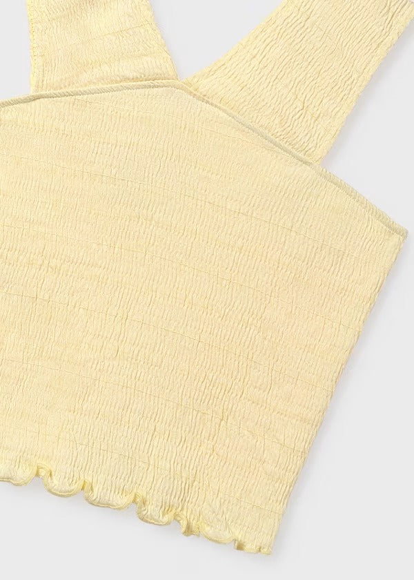 Mayoral Kız Çocuk Askılı Crop Sarı
