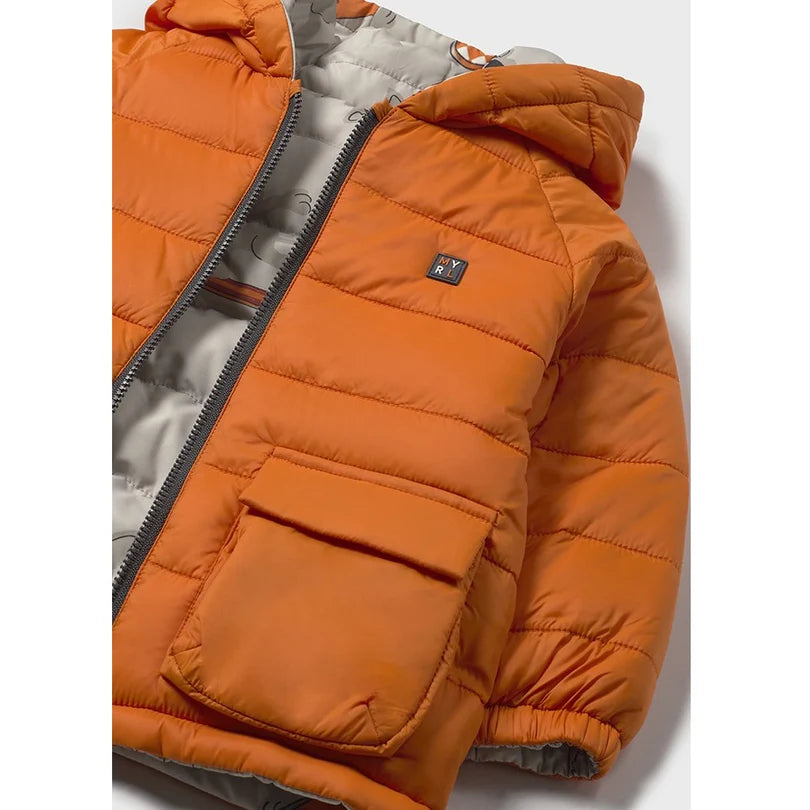 Mayoral Erkek Bebek Çift Taraflı Kapüşonlu Mont Turuncu