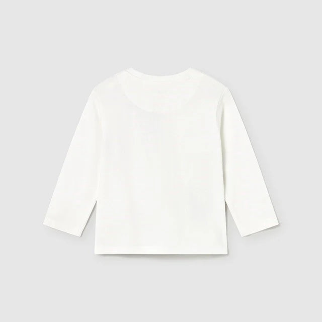 Mayoral Erkek Bebek Uzun Kol Tshirt Ekru Köpek Baskılı