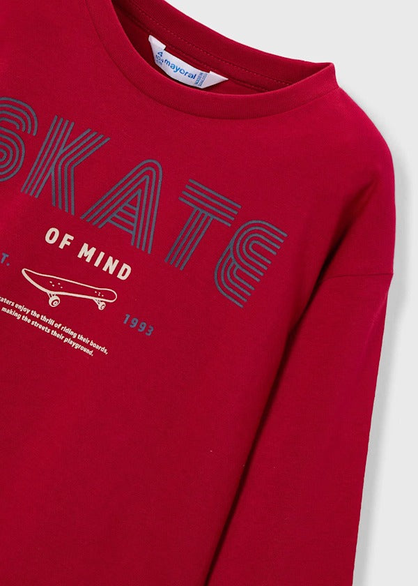 Mayoral Erkek Çocuk Uzun Kol Tshirt İkili Set Mavi Kırmızı