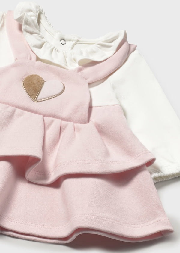 Mayoral Kız Bebek Salopet Elbise Pembe Krem