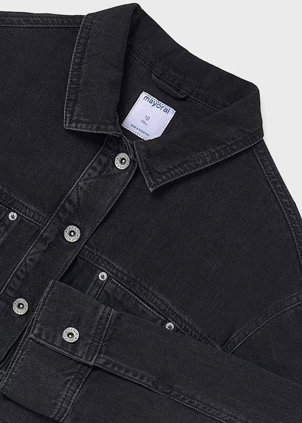 Mayoral Kız Çocuk Kot Ceket Siyah