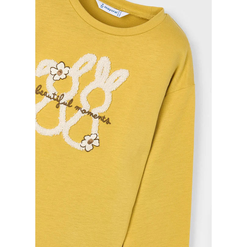 Mayoral Kız Çocuk Uzun Kol Tshirt Sarı