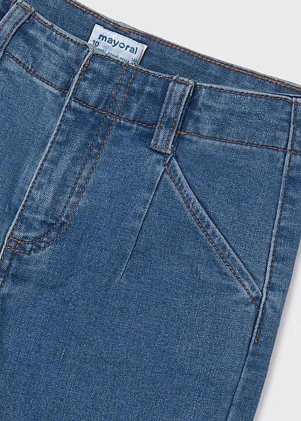 Mayoral Kız Çocuk Yüksek Bel Pantolon Açık Mavi