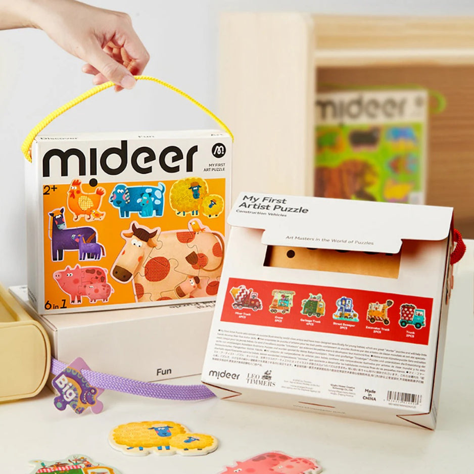 Mideer My First Puzzle İnşaat Araçları