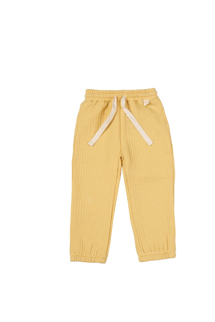 Miela Kids Kapitone Jogger Pantolon Açık Sarı