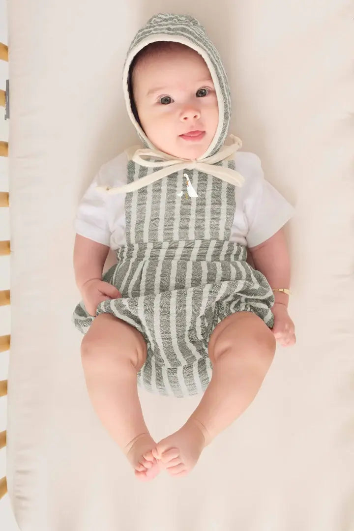 Miela Kids Müslin Bebek Salopet Anne Kaz Nakışlı Mint