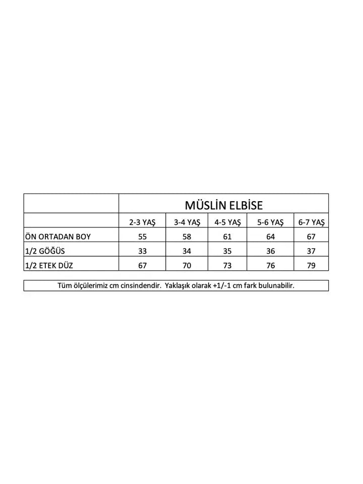 Miela Kids Müslin Elbise Askılı Somon