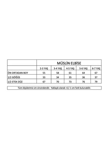 Miela Kids Müslin Elbise Askılı Somon