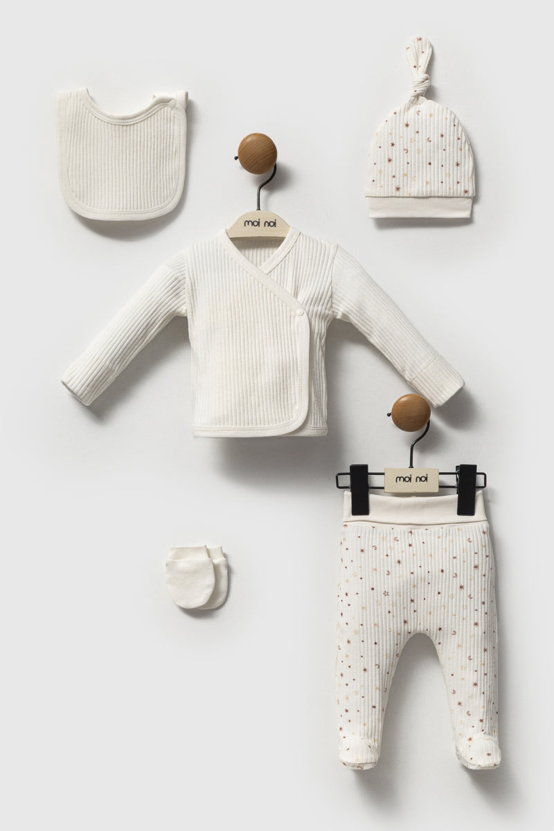 Moi Noi Hatane Çıkış Seti 5'li Set Raporlu Ekru