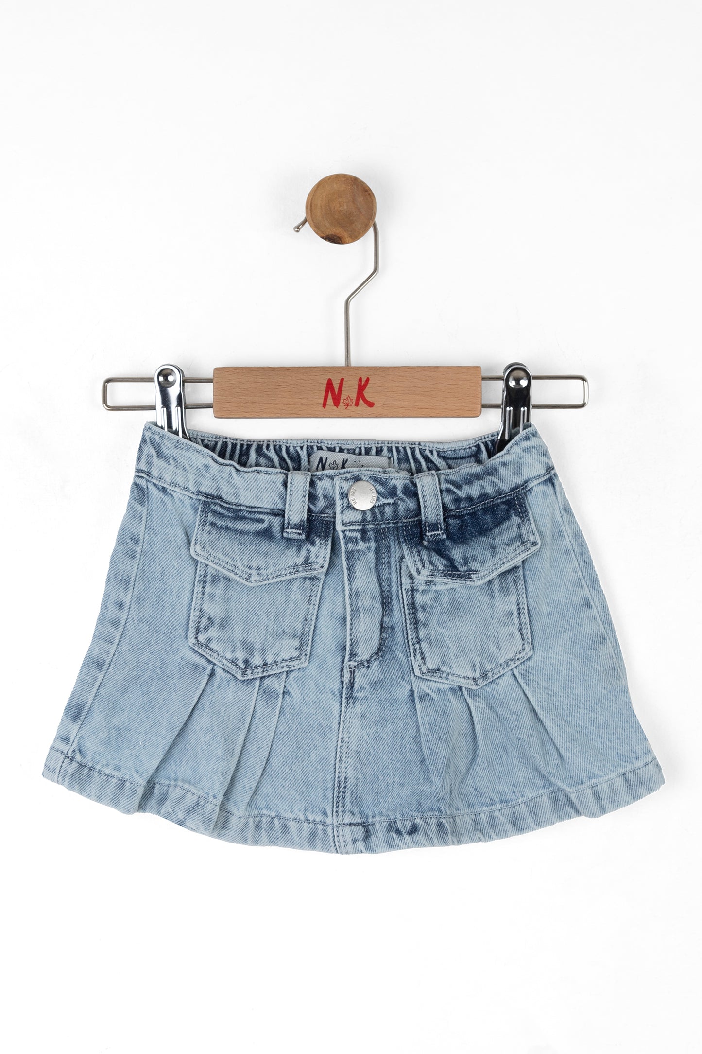 Nk Kids Kız Bebek Denim Pileli Etek
