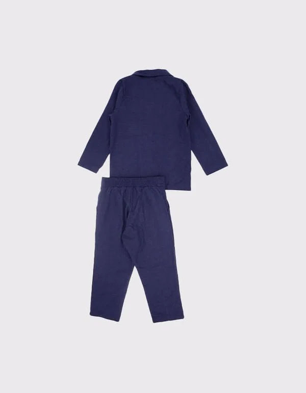 Rg Erkek Çocuk Üçlü Keten Takım Elbise Lacivert