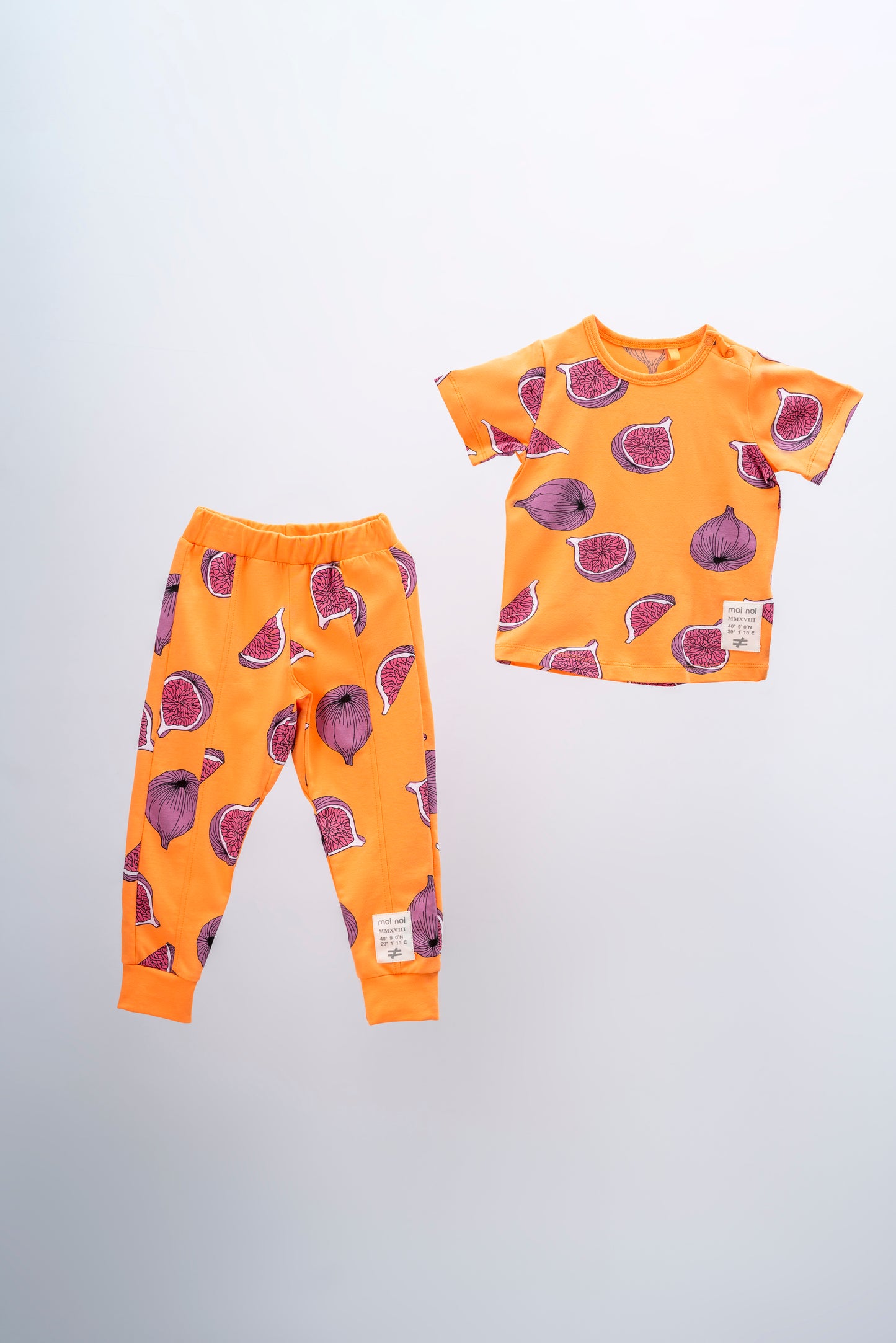Moi Noi İkili Takım Desenli Turuncu