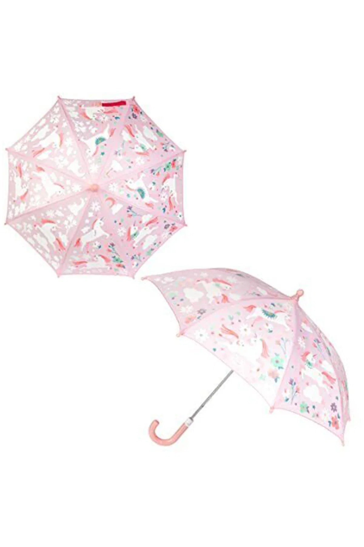Stephen Joseph Kız Çocuk Renk Değiştiren Şemsiye Unicorn Pembe