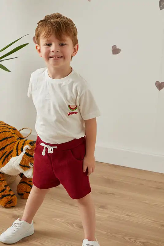 Baby Joko Waffle Takım Yummy Bordo