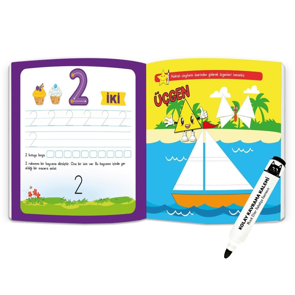 Yükselen Zeka Evde Etkinlik Yaz Sil Serisi 3-6 Yaş