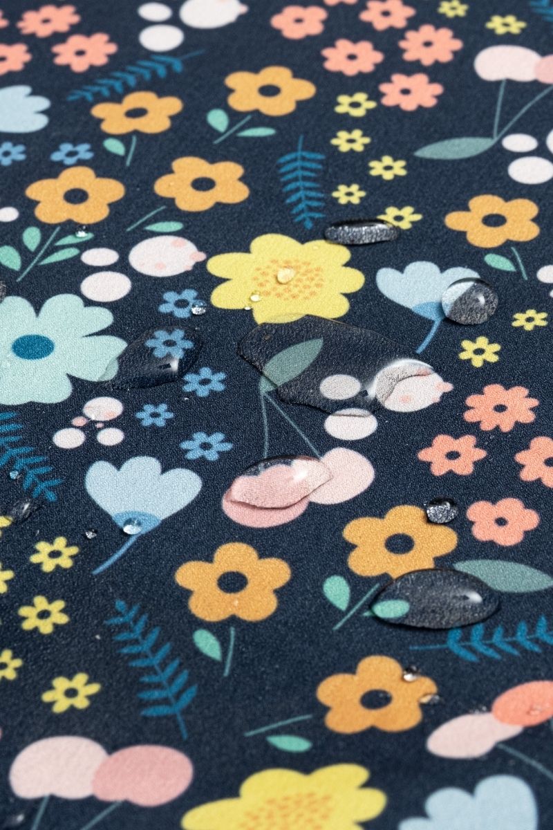 Miela Su Tutmaz Softshell Desenli Ceket Dark Floral