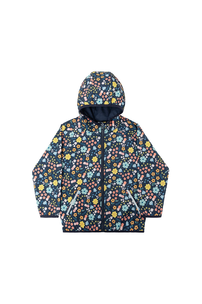 Miela Su Tutmaz Softshell Desenli Ceket Dark Floral