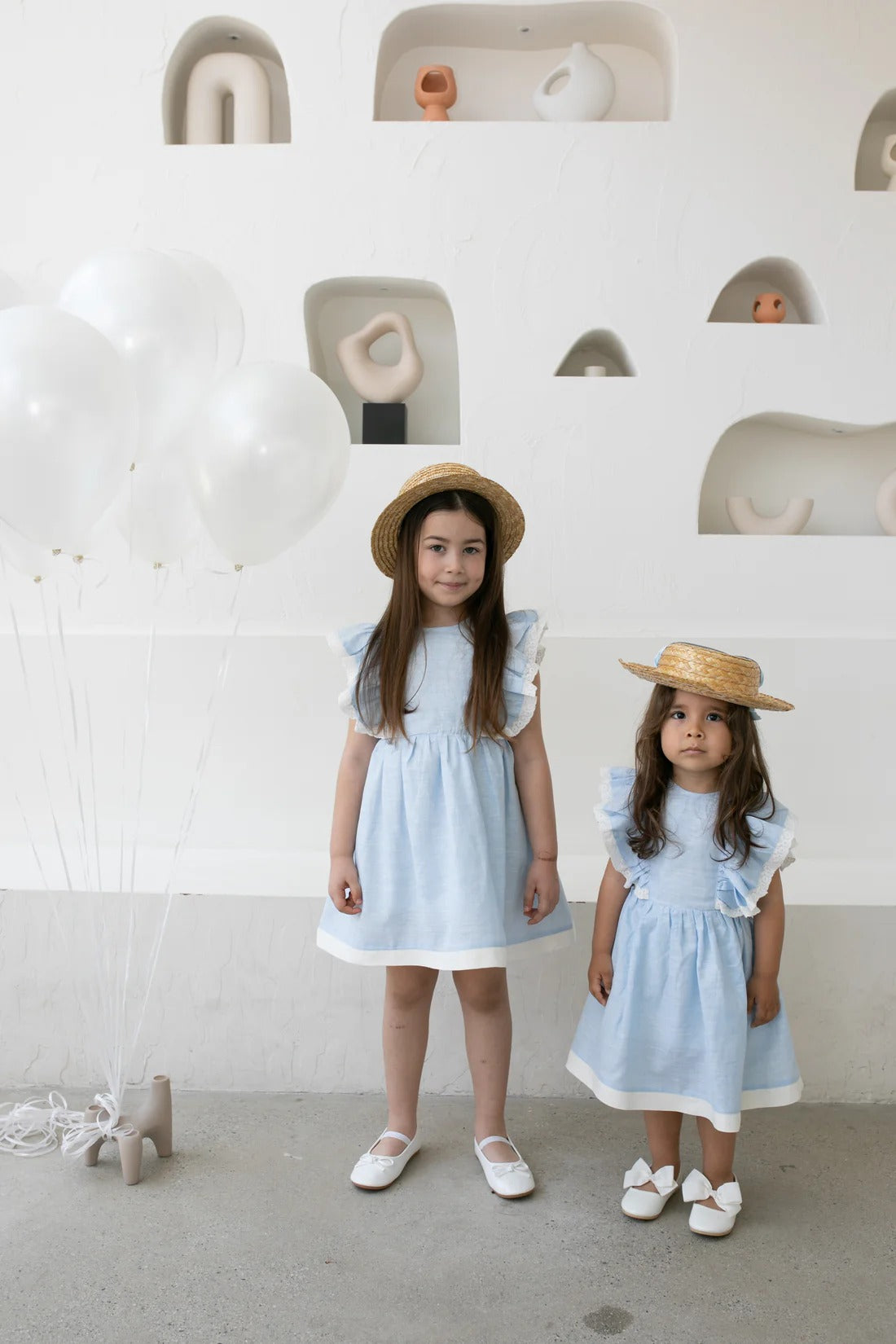 Krea The Label Keten Elbise Lucy Mavi