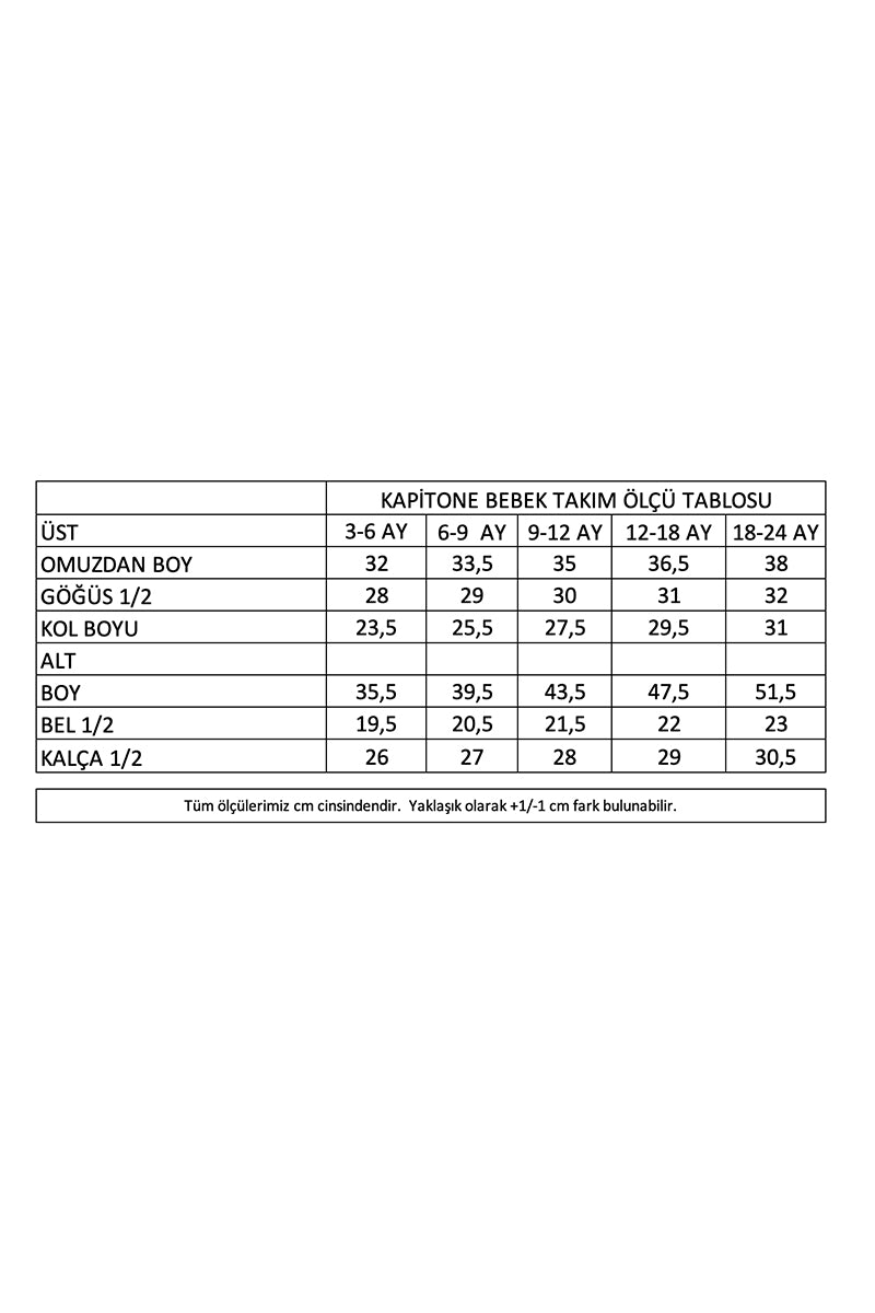 Miela Kids Kapitone Bebek Takım Mint