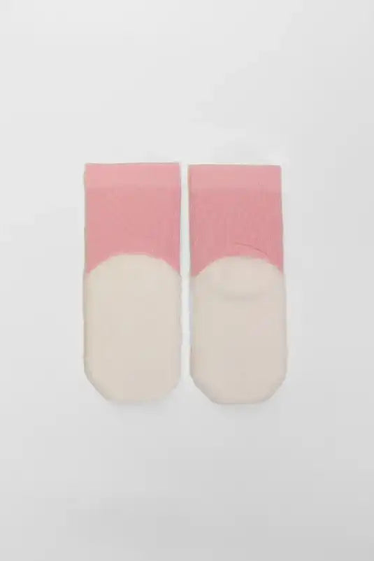 Katia&Bony Bebek Soket Çorap Kedi Desenli Pembe