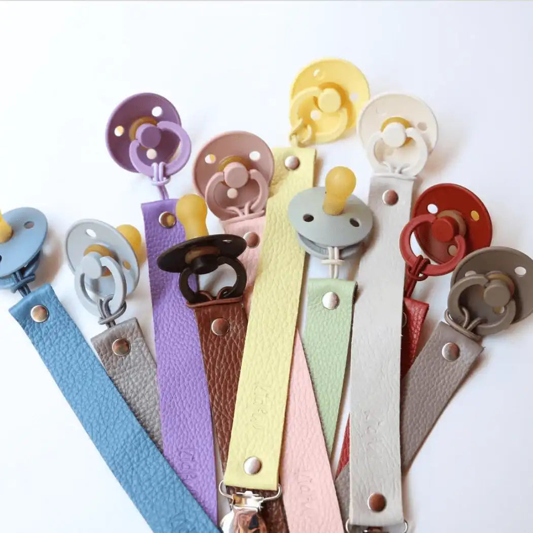 Kidful Bitkisel Boyalı Deri Emzik Askısı Lemon Sarı