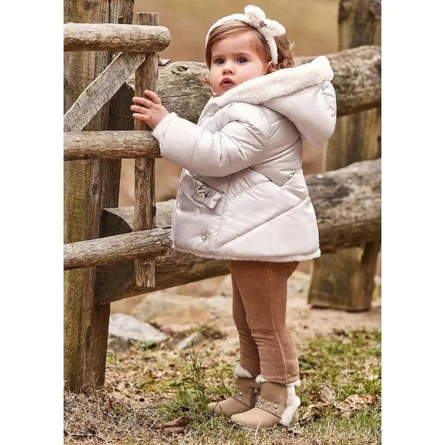 Mayoral Kız Bebek Çift Taraflı Mont Krem
