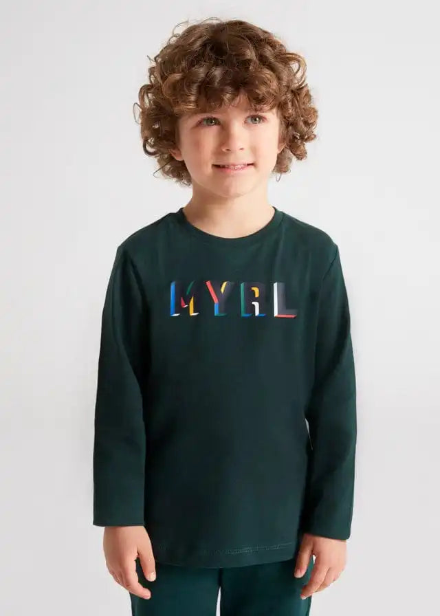 Mayoral Erkek Çocuk Uzun Kollu Tshirt Yeşil