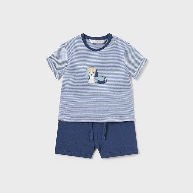 Mayoral Bebek Dörtlü T-shirt Şort Takım Mavi