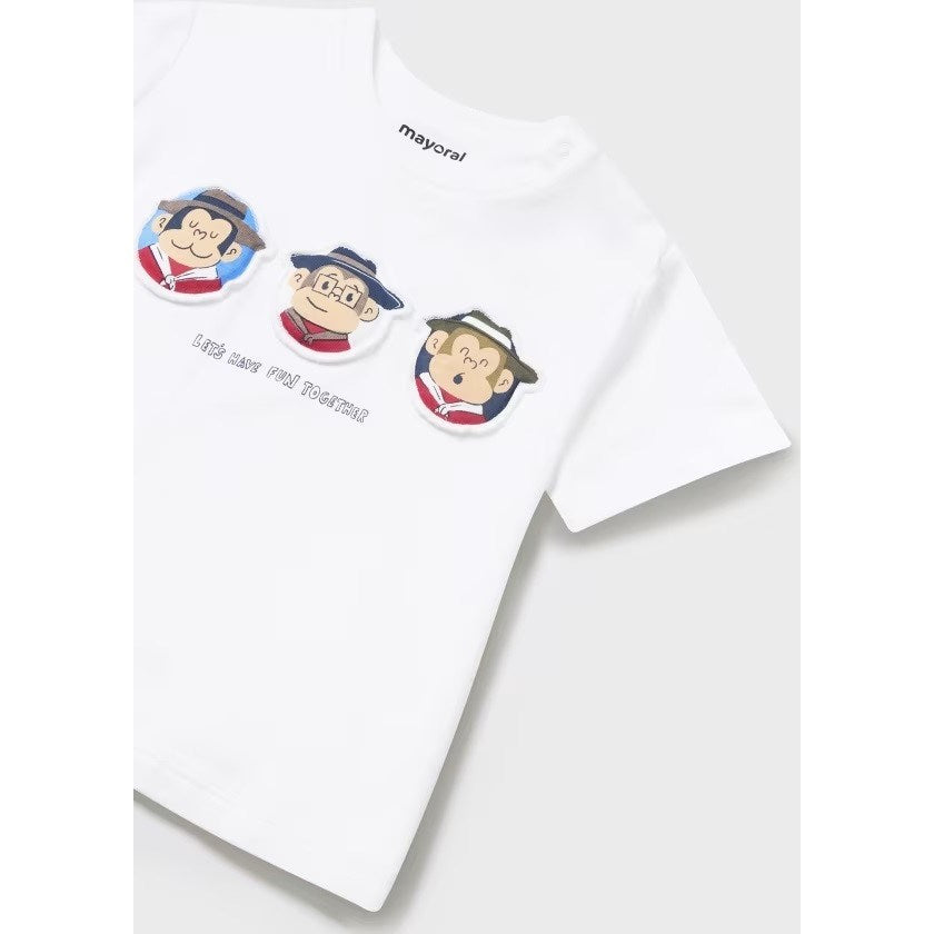 Mayoral Erkek Bebek Tshirt Şort Takım Kırmızı