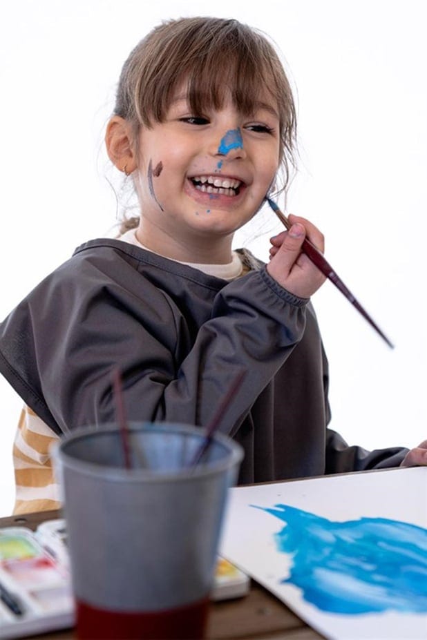 Miela Kids Önlük Miela Kids Su Geçirmez Etkinlik Önlüğü Luca No Mess Antrasit