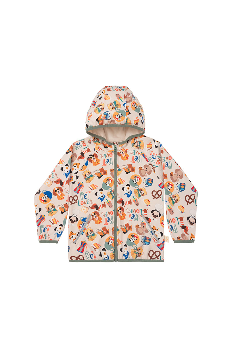 Miela Kids Su Tutmaz Softshell Desenli Ceket Pet Cafe